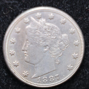 1887 Liberty Nickel, Affordable Uncirculated Coin, SALE #88132