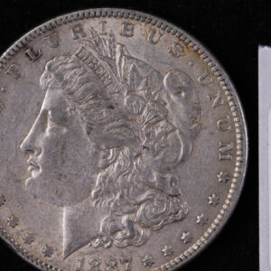 1887 Morgan Silver Dollar, Extra Fine, Store #5060
