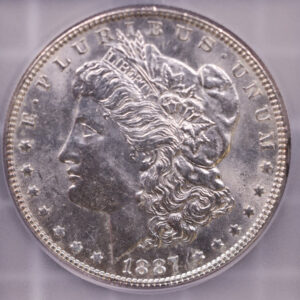 1887 Morgan Silver Dollar., ICG MS-64., Store #0915