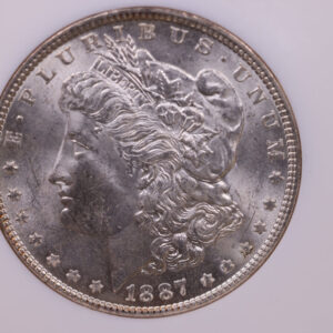 1887 Morgan Silver Dollar., NGC Certified MS-63., Store #0913