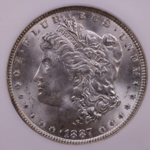1887 Morgan Silver Dollar., NGC Certified MS-64., Store #0914