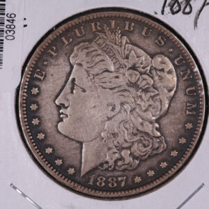 1887-O Morgan Silver Dollar. Average Circulated Coin. Store #03846