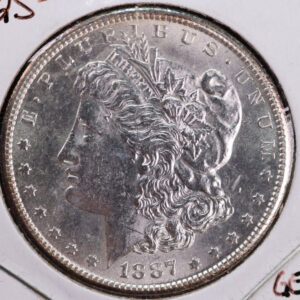 1887-S Morgan Silver Dollar, Gem BU Coin, Store #23080495