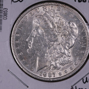 1887-S Morgan Silver Dollar. UN-Circulated Details, Store Nr 03853