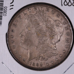 1888 Morgan Silver Dollar, Affordable Extra Fine Coin. Store #03855