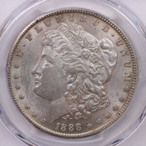 1888-S Morgan Silver Dollar., 'Affordable Grade'., PCGS AU-58., Store #1757