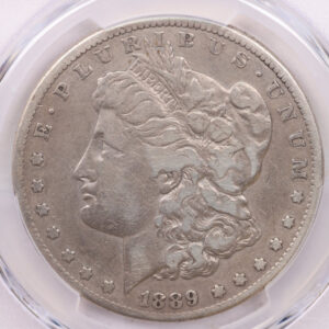 1889-CC Morgan Silver Dollar., "HARD DATE", PCGS Fine Details, Store #35406