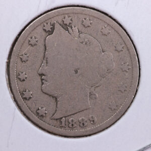 1889 Liberty Nickel, Circulated Collectible Coin. Store #11797