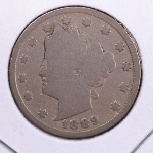 1889 Liberty Nickel, Circulated Collectible Coin. Store #11829
