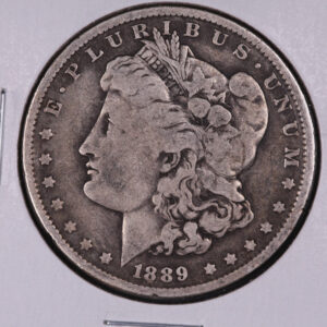 1889 Morgan Silver Dollar, Affordable Circulated Coin. Store #03886