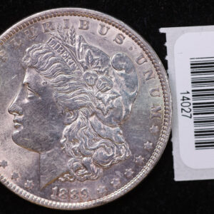 1889 Morgan Silver Dollar, Affordable Collectible Uncirculated Coin. Store Sale #14027
