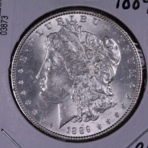 1889 Morgan Silver Dollar, Gem UN-Circulated Coin. Store #03873