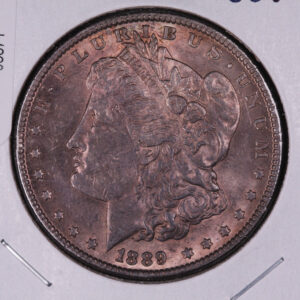 1889 Morgan Silver Dollar, Nice Even Toned Coin. Store #03871