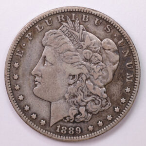 1889-S Morgan Silver Dollar, Large Circulated Affordable Coin Store Sale #0352130