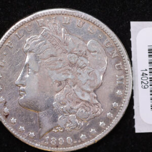 1890-CC Morgan Silver Dollar, Affordable Collectible Circulated Coin. Store Sale #14029
