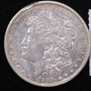 1890-CC Morgan Silver Dollar, Affordable Collectible Circulated Coin. Store Sale #14028