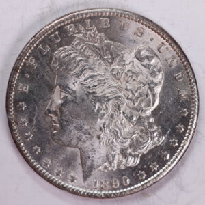 1890-CC Morgan Silver Dollar., Mint State., Uncirculated Coin., Store #2016