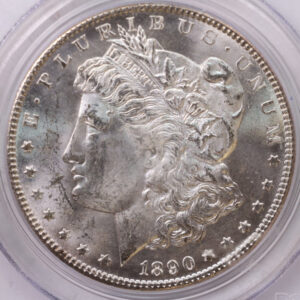 1890-CC Morgan Silver Dollar., PCGS Certified MS-63., Store #GM003
