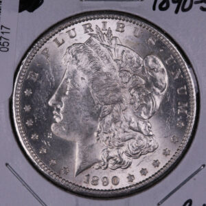 1890-S Morgan Silver Dollar, Brilliant UN-Circulated Condition. Store #05717