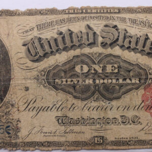 1891 $1, Large Silver Certificate., "MARTA"., Good Circ., Store #LSC001