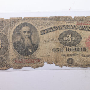 1891 $1., U.S. TREASURY NOTE., Poor Circulated Currency., Store #LNT002