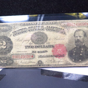 1891 $2 Treasury or Coin Notes, Affordable for Date. Coin Store #05676