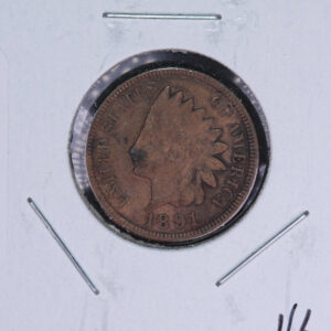 1891 Indian Head Small Cent. Affordable Collectible Coin. Store # 09818