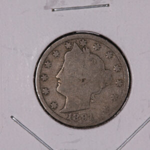 1891 Liberty Nickel, Circulated Collectible Coin. Store #07329