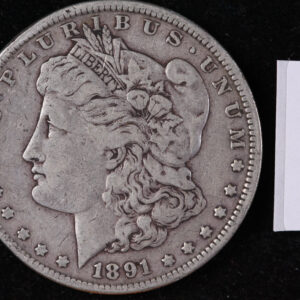 1891 Morgan Silver Dollar, Average Circulated Condition, Store #230725073