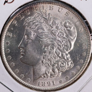 1891 Morgan Silver Dollar, MS64 Details, Store #23080527