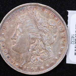 1891-O Morgan Silver Dollar, Affordable Collectible Circulated Coin. Store Sale #140302