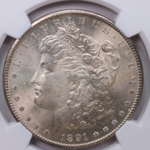 1891-S Morgan Silver Dollar., NGC Graded MS-65. SALE #88092