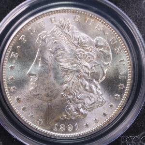 1891-S Morgan Silver Dollar., PCGS Graded MS-64. Store #30040