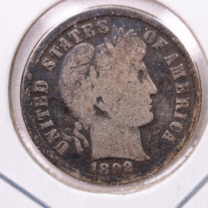 1892 Barber Silver Dime., Good., Store Sale #19184