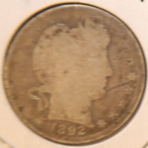 1892 Barber Silver Quarter, Circulated Coin. Store #231215073