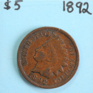 1892 Indian Head Cent, Circulated Affordable Coin, Store #23090221