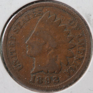 1892 Indian Head Cent, Circulated Affordable Coin, Store #90122