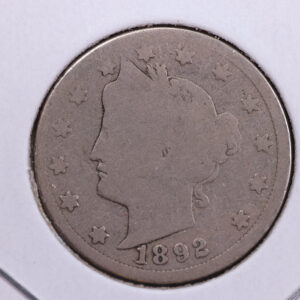 1892 Liberty Nickel, Circulated Collectible Coin. Store #11800