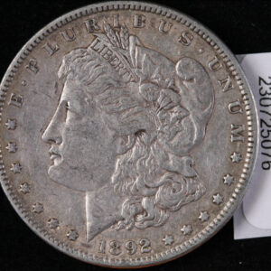 1892 Morgan Silver Dollar, Average Circulated Condition, Store #230725076