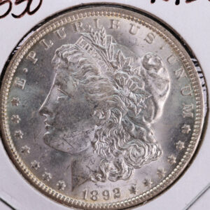 1892-O Morgan Silver Dollar, Nice MS62 Details, Store #23080540