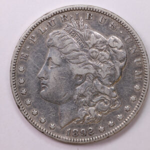 1892-S Morgan Silver Dollar, Large Circulated Affordable Coin Store Sale #0352133