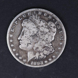 1893-CC Morgan Silver Dollar, Very Good Circulated Coin. Store #07755