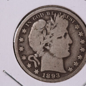 1893-O Barber Half Dollar. Nice VG+ Details, Store# 23081508