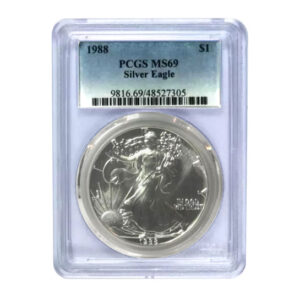 1988 $1 American Silver Eagle MS69 PCGS