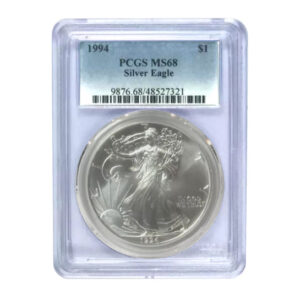 1994 $1 American Silver Eagle MS69 PCGS