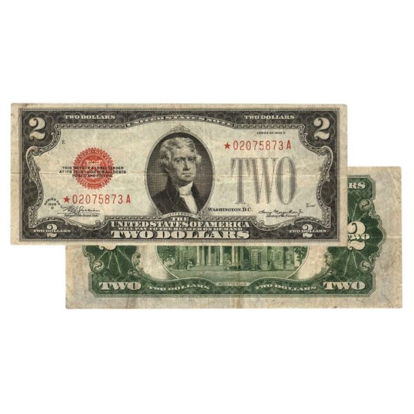 $2 - 1928 Red Seal FRN Star Note - Extra Fine