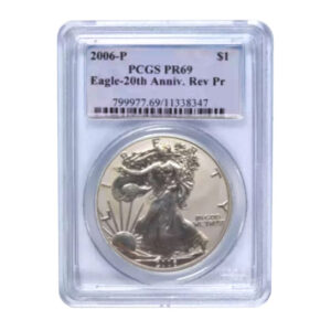 2006 $1 American Silver Eagle MS69 PCGS