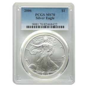 2006 $1 American Silver Eagle MS70 PCGS