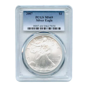 2007 $1 American Silver Eagle MS69 PCGS