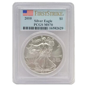 2010 $1 American Silver Eagle MS70 PCGS - First Strike